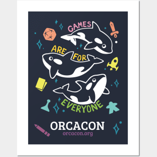 OrcaCon Games Are For Everyone! Posters and Art